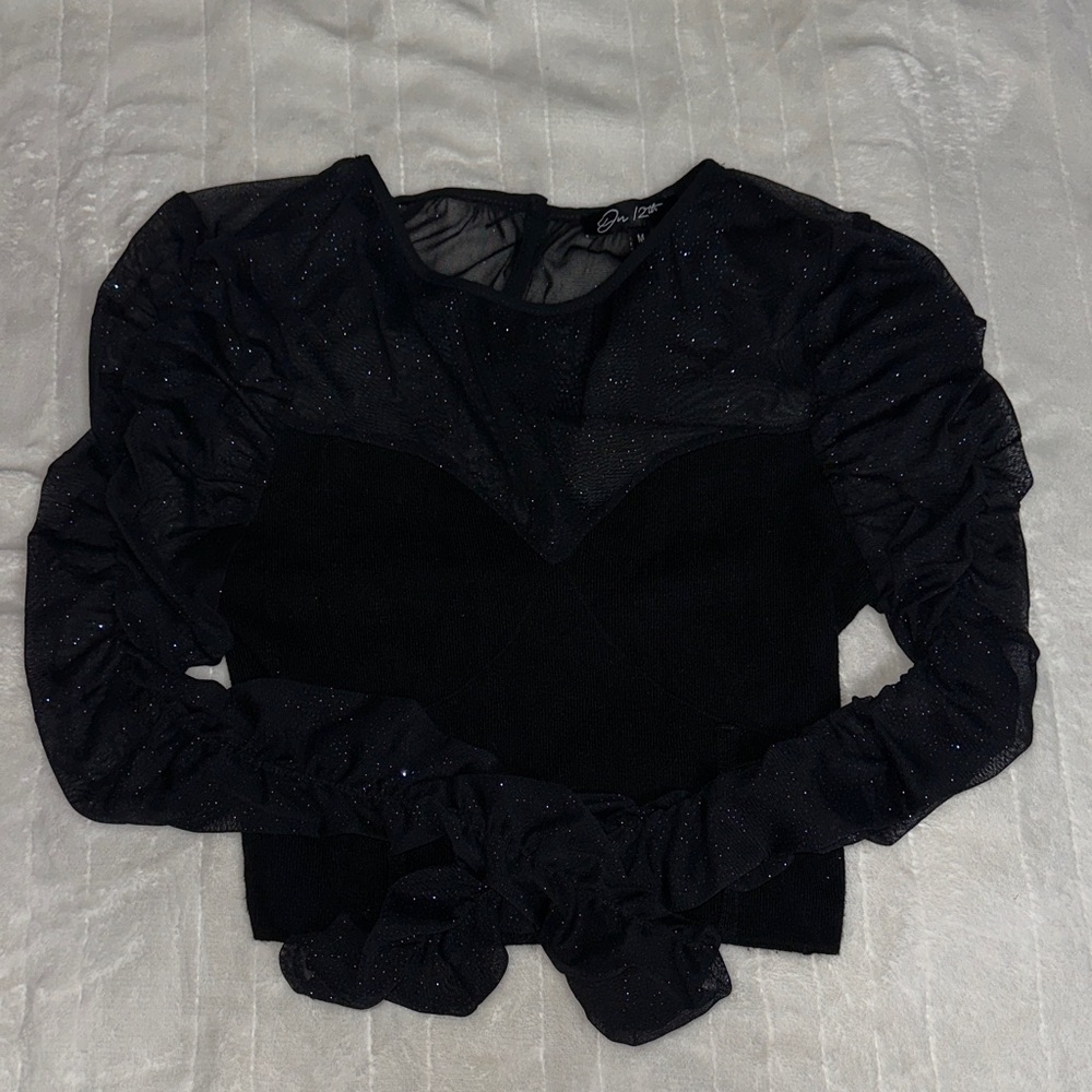 Elegant Black Women's Top